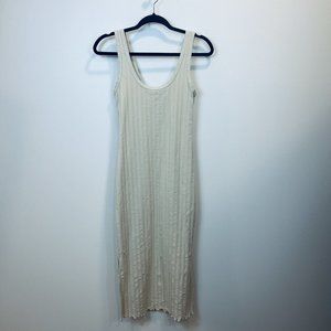 Aerie Cream Ribbed Dress